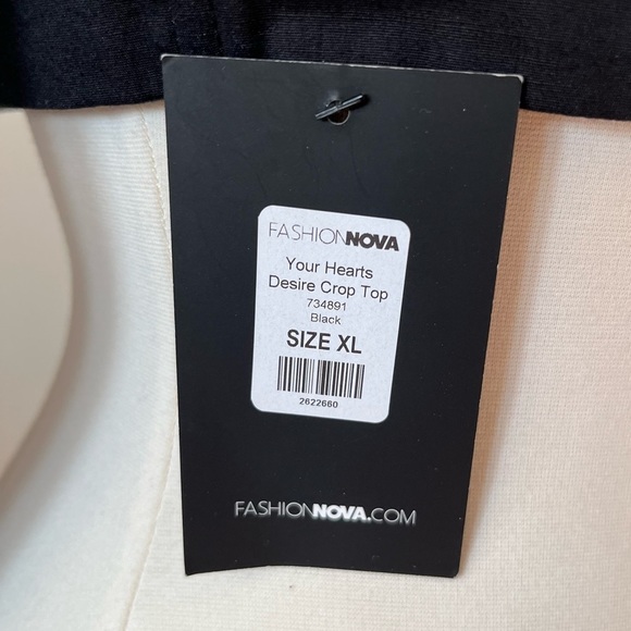 FASHION Nova Your Hearts Desire Crop Top BNWT - Picture 5 of 5